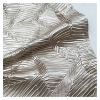 Nouveau produit 100% polyester 50D * 75D soie brillante tissu satin plissé pour robe/costume/chemisier/veste