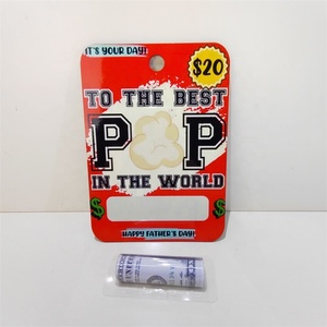 Sublimation Blank MDF Money Card for Father's Day Graduation Teacher Gift Card