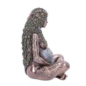 Nouveauté cristal déesse résine artisanat dessin animé maison chambre décor grec Gaias mère terre déesse Statue ODM modèle - Product Image 2