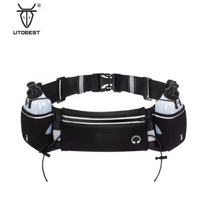 Custom Logo Neopreen Sport Hardloop Waterfles Houder Waterdicht Grappig Zakje Outdoor Wandelen Heuptas Twee 170Ml Flessen Riem - Product Image 3