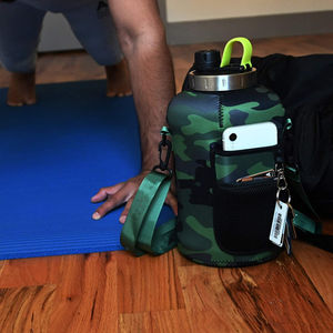 Funda de neopreno con aislamiento para botella de agua, soporte de botella grande con correa para el hombro, 3,2 L, venta al por mayor - Product Image 4