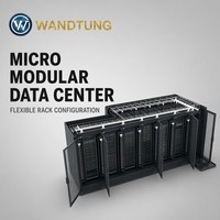 Système de rack de serveur micro-module préfabriqué personnalisable, centre de données modulaire clé en main avec surveillance à distance intégrée