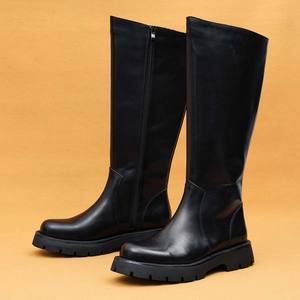 Chaussures montantes pour hommes avec empeigne en cuir véritable et semelle en caoutchouc antidérapante, idéales pour les affaires et les vacances - Product Image 2