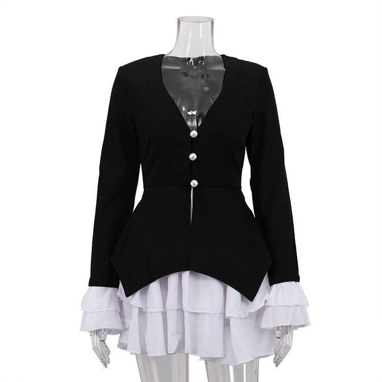 green emerald velvet dress Short Kids Girls Black & White Formal Dress with Bows CHK164