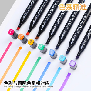 2025 New Style Color Dual Tip Skizzen marker Tinten kunst marker auf Alkohol basis für Künstler zeichnungen - Product Image 4
