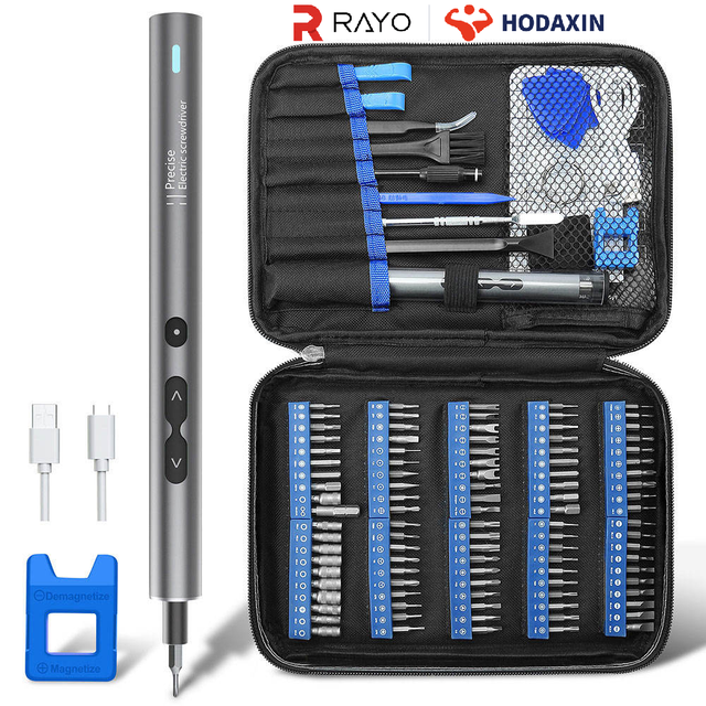 120 in 1 Electric Screwdriver Tool Kit Phone Repair Tool Set with 100 Pcs Precision Screw Household Portable Screwdriver Bit Set