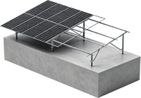 Structure de montage solaire au sol robuste en alliage d'aluminium, système de fixation au sol pour panneaux photovoltaïques, support de panneau PV, directement de l'usine
