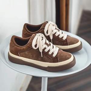Chaussures pour hommes grandes tailles, chaussures de printemps résistantes à l'usure, semelle épaisse, nouvelles baskets polyvalentes, chaussures de style athleisure en toile Maillard - Product Image 6