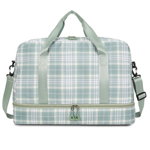 Nouveau Sac de Voyage Portable Unisexe Léger et Imperméable, Grande Capacité, Extensible, avec Compartiment Séparé pour Chaussures et Vêtements Secs/Humides - Product Image 2