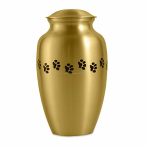 Classic Pewter Paw Print Medium Pet Cremation <b>Urn</b> for <b>Cat</b> & Dog Pet Ashes Cremation Memorial Handmade <b>Urns</b> - Product Image 2