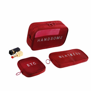 Waterproof Nylon Mesh Cosmetic <strong>Bag</strong> Custom Logo <strong>Small</strong> Large Travel Kits Makeup <strong>Bags</strong> Beauty Case Makeup Pouch <strong>Toiletry</strong> <strong>Bag</strong> - Product Image 6