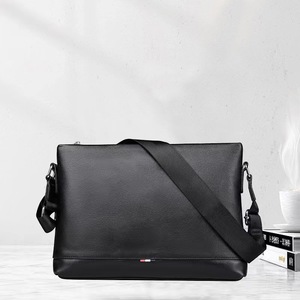Men's Shoulder <b>Bag</b> Genuine Leather Black Crossbody <b>Bag</b> Fashionable Everyday Use - Product Image 3