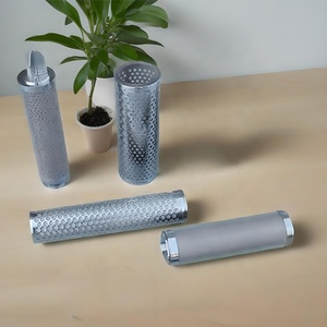 304 Lưới lọc bằng thép không gỉ Điều kiện Mới nước thải màn hình lụa đục lỗ lọc trống liền mạch hàn ống lưới kim loại - Product Image 6