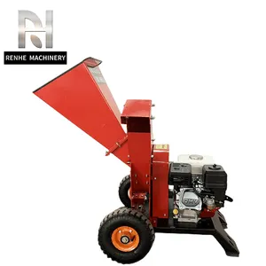 Gỗ chipper cây Shredder gỗ mùn cưa máy nghiền với 196cc xăng động cơ gỗ tươi cho 2 inch Vườn lá Shredder