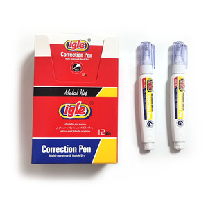 Stylos correcteurs blancs à séchage rapide avec pointe métallique, fournitures de bureau utiles en gros de Chine - Product Image 1