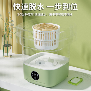Mini Washing Machine 11L Portable Foldable Semi Automatic Rotatable For Underwear Socks - Product Image 1