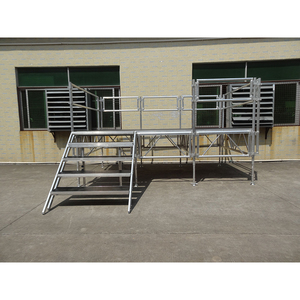 เวทีอลูมิเนียมพร้อมบันไดและราวบันไดโครงโครงอลูมิเนียมโครงสร้างเวทีกลางแจ้ง - Product Image 4