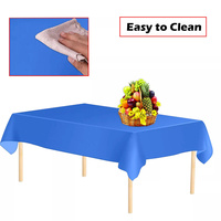Nappe jetable grande taille en plastique carrée, facile à nettoyer, pour fêtes, mariages et décorations d'anniversaire
