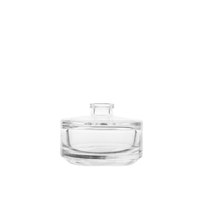 Flacon de parfum en verre rond miniature de 15 ml, vide, adorable, personnalisable, en gros, avec boîte, pour cosmétiques et vaporisateur portable