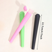 Nouveaux tubes de rangement coniques biodégradables en plastique de 110 mm, colorés arc-en-ciel, simples et manuels, pour accessoires