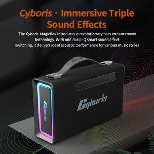 Nuevo Altavoz Cyboris T15 <span class=keywords><strong>MagicBox</strong></span> de 2.1 Canales ACT2853 V5.3 con Luz RGB, Subwoofer Portátil a Prueba de Agua con Bajos Profundos - Product Image 4