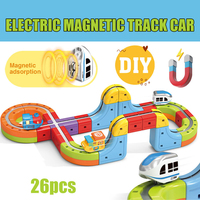 Juguete Educativo para Niños, Tren de Alta Velocidad con Diseño de Dibujos Animados, Luces de Colores, Música y Levitación Magnética