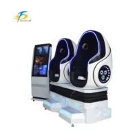 Equipo de Juego de Simulación de Realidad Virtual 9D con Silla VR tipo Huevo de 2 Plazas para Uso en Interiores y Exteriores en Centros Comerciales