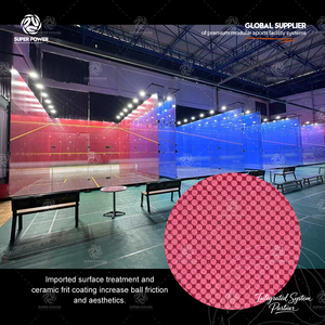 Salle de <span class=keywords><strong>squash</strong></span> panoramique entièrement vitrée sur mesure pour hôtel et villa privée, terrain de <span class=keywords><strong>squash</strong></span> haut de gamme entièrement vitré - Product Image 2