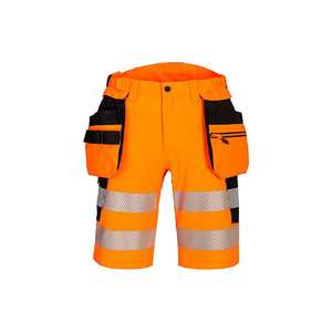PORTWEST - DX446OBR38 DX4 <b>Hi</b>-<b>Vis</b> Holster Pocket shorts orange/<b>black</b> - EAN 5036108394029 <b>HI</b>-<b>VIS</b> WORKWEAR - Product Image 1