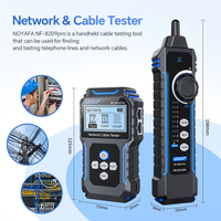 Probador de Cables de Red NF-8209Pro, Rastreador de Cables Cat5 Cat6, Probador PoE, Detección de Longitud, Prueba de Continuidad con NCV y Lámpara