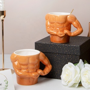 Nieuwigheid Cadeau 3d Keramische Koffie Mok Cup Unieke Spier Macho Man Mok - Product Image 4