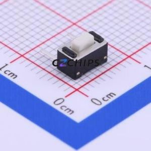 TC-1101DE-C-A Tactile Switch Through hole Component THT Switch Single Pole Single Throw Rectangle Button 2.6N Right Angle Insert - Product Image 1