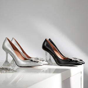 Bijoux en cristal scintillant décoré Pump Party Wear Queen’s Party Shoes Design High Heels - Product Image 5