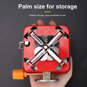 Mini réchaud de Camping Portable randonnée en plein air voyage Trekking et pique-nique réchaud camping en plein air utiliser réchaud à <span class=keywords><strong>gaz</strong></span> portable coupe-vent - Product Image 3