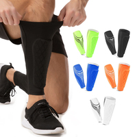Manchon de compression pour mollets de football avec logo personnalisé et coussinets en nid d'abeille, protège-tibias pour garçons, filles, hommes et femmes de 2 à 18 ans
