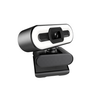 Kamera Web Komputer Havit Hv-Hn24G 720P Riduzion Rumor Live Beauty Webcam Dengan Lampu Ring