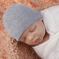 Gorros de algodón con nudo para bebé recién nacido, gorras de dormir para niño y niña, gorros de bebé sólidos, gorros de Hospital para bebé