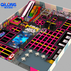 Parques temáticos <span class=keywords><strong>para</strong></span> niños, Plan de <span class=keywords><strong>negocios</strong></span> comercial, parque de trampolín pequeño <span class=keywords><strong>para</strong></span> interiores con campo Ninja - Product Image 4