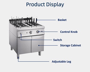 Cuiseur de nouilles professionnel autonome série 700 avec armoire et 12 paniers CWEC-N7 - Product Image 2