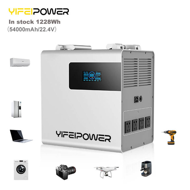 Luxury 48000mAh Outdoor Power Station 1200w Solar Panel Generator with Lifepo4 Battery MPPT Controller 220V 50Hz/60Hz