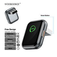 Adaptador Inalámbrico 2 en 1 para Auto con Carcasa de Aleación Metálica Wifi 6 - Edición Mini, Compatible con Carplay y Android Auto, USB-A y Tipo C para Apple Car iPhone 16