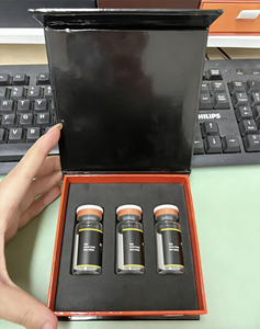 Boîte à flacons magnétiques en carton recyclé TY personnalisée avec insert en mousse EVA et pelliculage mat - Emballage 3ml/10ml - Product Image 5