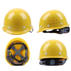 3C sertifikalı inşaat kask nefes güvenlik için ABS ile kalınlaşmış fiberglas 397 EN sertifikalı şantiye şapka