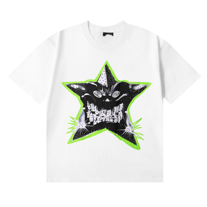 2025 Summer Hot Diamond <strong>Short</strong> <strong>Sleeve</strong> Dog Pattern T-<strong>Shirt</strong> for Streetwear Vale Valley Lives Cotton Home <strong>Shirts</strong> - Product Image 6