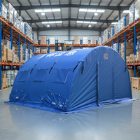 Tente de secours haute pression pour interventions en cas de catastrophe, gonflable, étanche, ignifuge, pliable, portable, quatre saisons, double couche