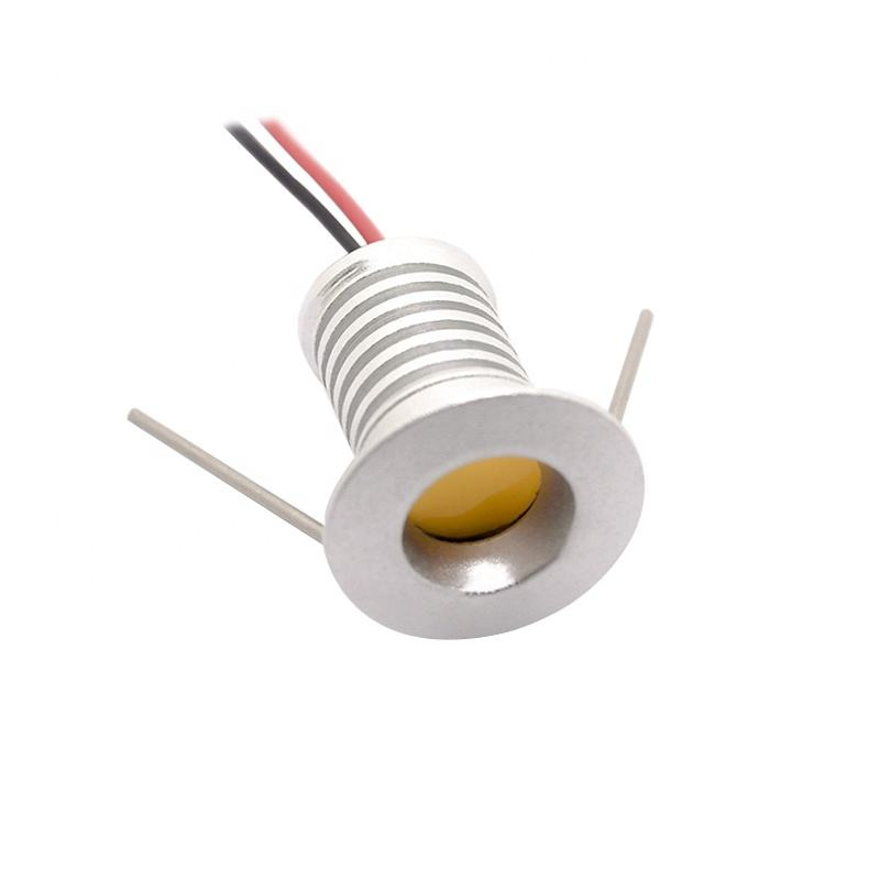 Outdoor IP40 Waterproof Recessed Lamp 1W LED Underground Light Warm White Cool White Stainless Steel Glass Body for Gardens IP65