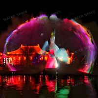 Matériel de projection d'écran d'eau à thème culturel personnalisé pour fontaines, images dynamiques HD, pour plans d'eau, spectacles nocturnes et aménagements aquatiques, disponible en gros