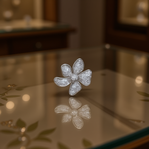 E3255 Orecchini in oro bianco con diamanti, taglio rotondo brillante, colore G, diamanti naturali, gioielli classici da donna per l'uso quotidiano - Product Image 2