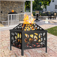 Style de mode Stix Glamping crânes bouteille Gaz carbone Gnee tente rectangulaire bois métal enduit de poudre Portable foyer
