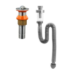 Sink <b>Drain</b> Pipe 80Mm Curved Flip Top Anti Corrosion With Water Seal For Washbasin - Product Image 4